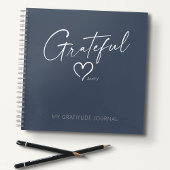 Modern Gratitude Journal Grateful Heart Ink Script Notitieboek