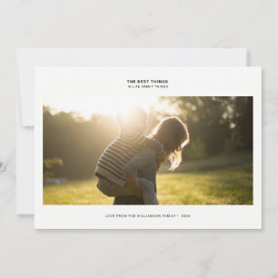 Modern Gratitude Quote   Foto-vakantie-Stippen Feestdagenkaart