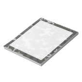 Modern Gray Abstract Camouflage Notitieblok (Linkerzijde)