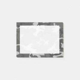 Modern Gray Abstract Camouflage Post-it® Notes