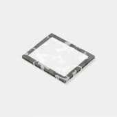 Modern Gray Abstract Camouflage Post-it® Notes (Schuin)