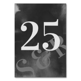 Modern Gray Art Big Monogram Bold Simple Wedding Kaart