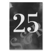 Modern Gray Art Big Monogram Bold Simple Wedding Kaart (Voorkant)