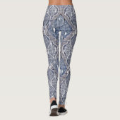 Modern Gray Atomic Ogee Contemmodern Leggings (Achterkant)