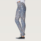 Modern Gray Atomic Ogee Contemmodern Leggings (Links)