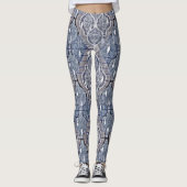 Modern Gray Atomic Ogee Contemmodern Leggings (Voorkant)
