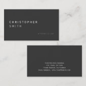 Modern Gray Attorney to Law Visitekaartje (Voorkant / Achterkant)