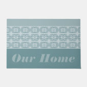 Modern Gray Blue Deurmat (Voorkant)