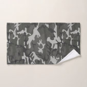 Modern Gray Camouflage Pattern Bad Handdoek (Handdoek)