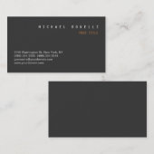 Modern Gray Chic Professional Visitekaartje (Voorkant / Achterkant)