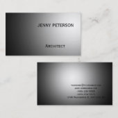 Modern Gray Consultant Professional Visitekaartje (Voorkant / Achterkant)