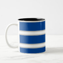 MODERN _GRAY_DEEP BLUE_ Two-Tone COFFEE MOK