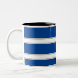 MODERN _GRAY_DEEP BLUE_ Two-Tone COFFEE MOK