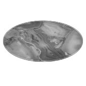 Modern Gray Faux Marble Stone Cutting Board Snijplank (Hoek)