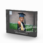 Modern Gray Gefeliciteerd JK Afstudeerder Aankondi Fotoblokken (Rechts)