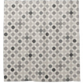 Modern Gray Geometric Circles Guest Wow Decor Douchegordijn (Voorkant)
