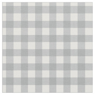 Modern Gray Gingham Stof