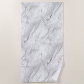 Modern Gray Marble Stone Strandlaken (Voorkant)