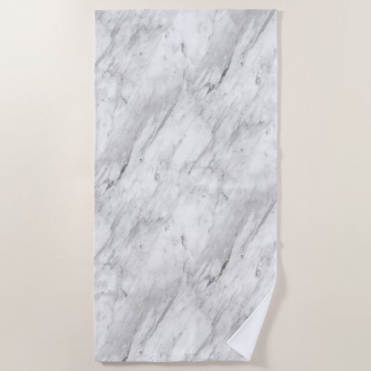 Modern Gray Marble Stone Strandlaken (Voorkant)