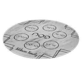 Modern Gray marmer Passover Tray Snijplank