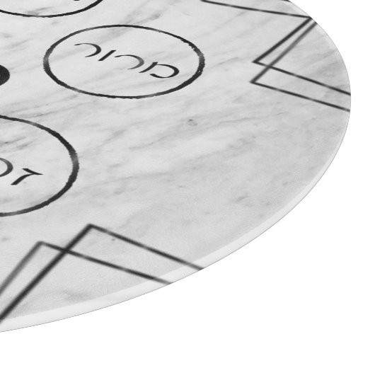 Modern Gray marmer Passover Tray Snijplank (Hoek)