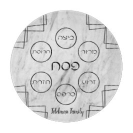 Modern Gray marmer Passover Tray Snijplank