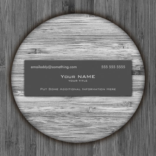 Modern Gray Mini Visitekaartje