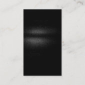 Modern Gray Monogram Oranje Stripe Visitekaartje (Achterkant)