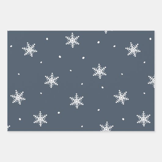 Modern Gray Neutral Scandinavian Pattern Inpakpapier Vel (Voorkant 2)