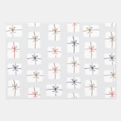 Modern Gray Neutral Scandinavian Pattern Inpakpapier Vel (Voorkant)
