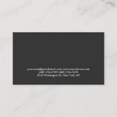Modern Gray Personal Trainer Visitekaartje (Achterkant)