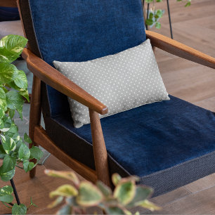 Modern Gray Polka Dots Pattern Kussen