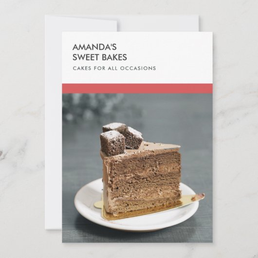 MODERN GRAY RED FOTO WORKSHOP INVITE SJABLOON KAART (Achterkant)