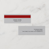 Modern Gray Red Lawyer Attorney Visitekaartje (Voorkant / Achterkant)
