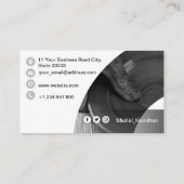 Modern Gray Sculptor Visitekaartje (Achterkant)