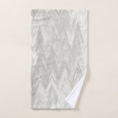 Modern Gray Shades Monogramed Bad Handdoek (Handdoek)