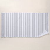 Modern Gray Stipes Strandlaken (Voorkant)