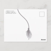 Modern Gray Tassel Graduation Party Briefkaart (Achterkant)