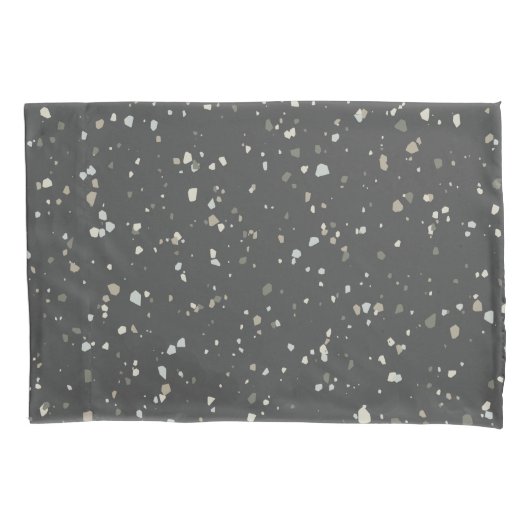 Modern Gray Terrazzo Kussensloop (Voorkant)