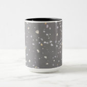 Modern Gray Terrazzo Mok (Midden)