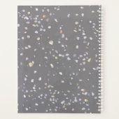 Modern Gray Terrazzo Planner (Achterkant)