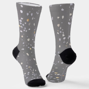 Modern Gray Terrazzo Sokken