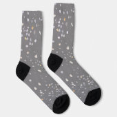 Modern Gray Terrazzo Sokken (Rechts)