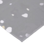 Modern Gray Terrazzo Tafelkleed (Gekanteld)