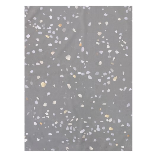 Modern Gray Terrazzo Tafelkleed (Voorkant)