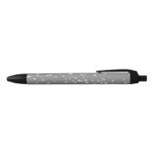 Modern Gray Terrazzo Zwarte Inkt Pen (Bovenkant)