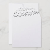 Modern Gray Tones Garland Wedding Kaart (Achterkant)