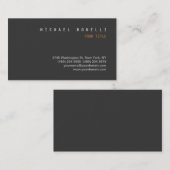 Modern Gray Trendy Professional Visitekaartje (Voorkant / Achterkant)