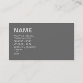 Modern Gray Visitekaartje