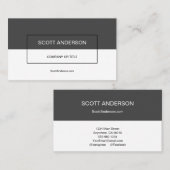 Modern Gray Visitekaartje (Voorkant / Achterkant)